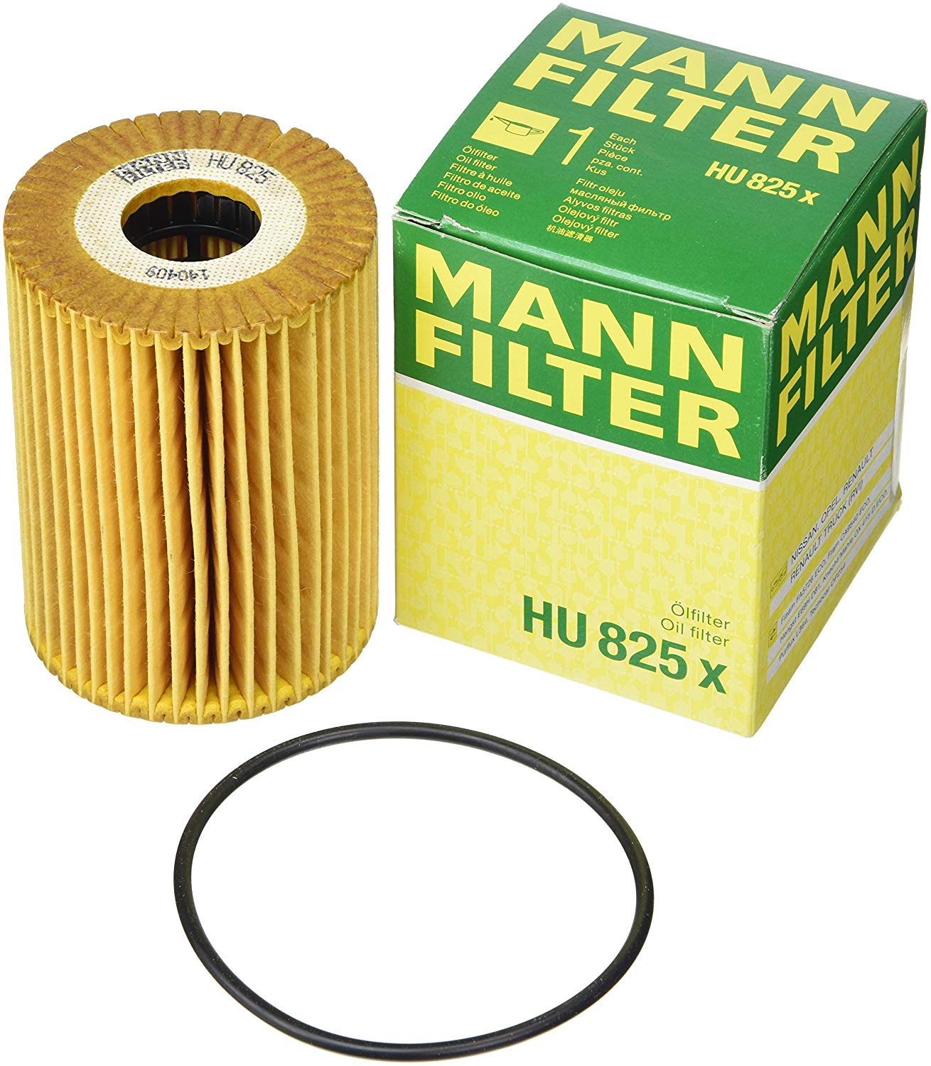 MANN-FILTER Oil filter OPEL,RENAULT,NISSAN HU 825 x 93180258,152082W200,1520900QAC Engine oil filter 152092W200,15209MA70A,4415218,7701057828