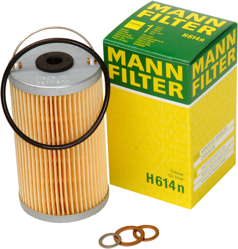 MANN-FILTER Oil filter Filter Insert H 614 n Engine oil filter MERCEDES-BENZ,PUCH,190 (W201),Stufenheck (W123),G-Klasse SUV (W463),G-Klasse SUV (W460)