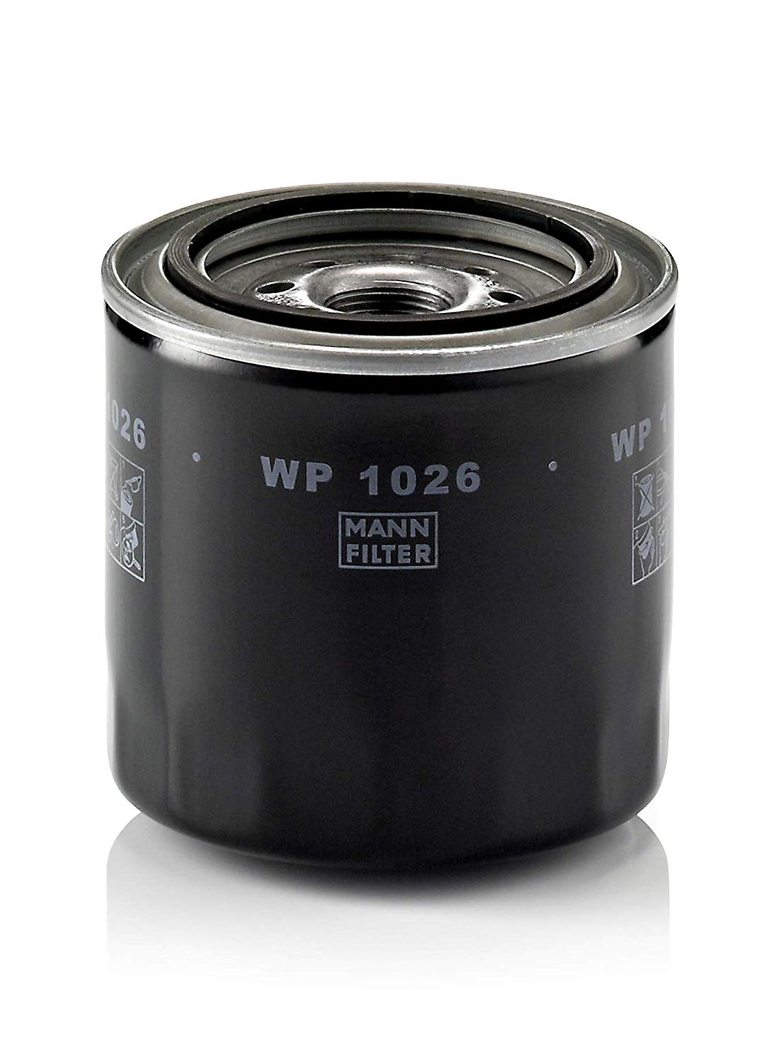 MANN-FILTER Oil filter Spin-on Filter WP 1026 Engine oil filter TOYOTA,AVENSIS Kombi (T25),COROLLA Verso (ZER_, ZZE12_, R1_)