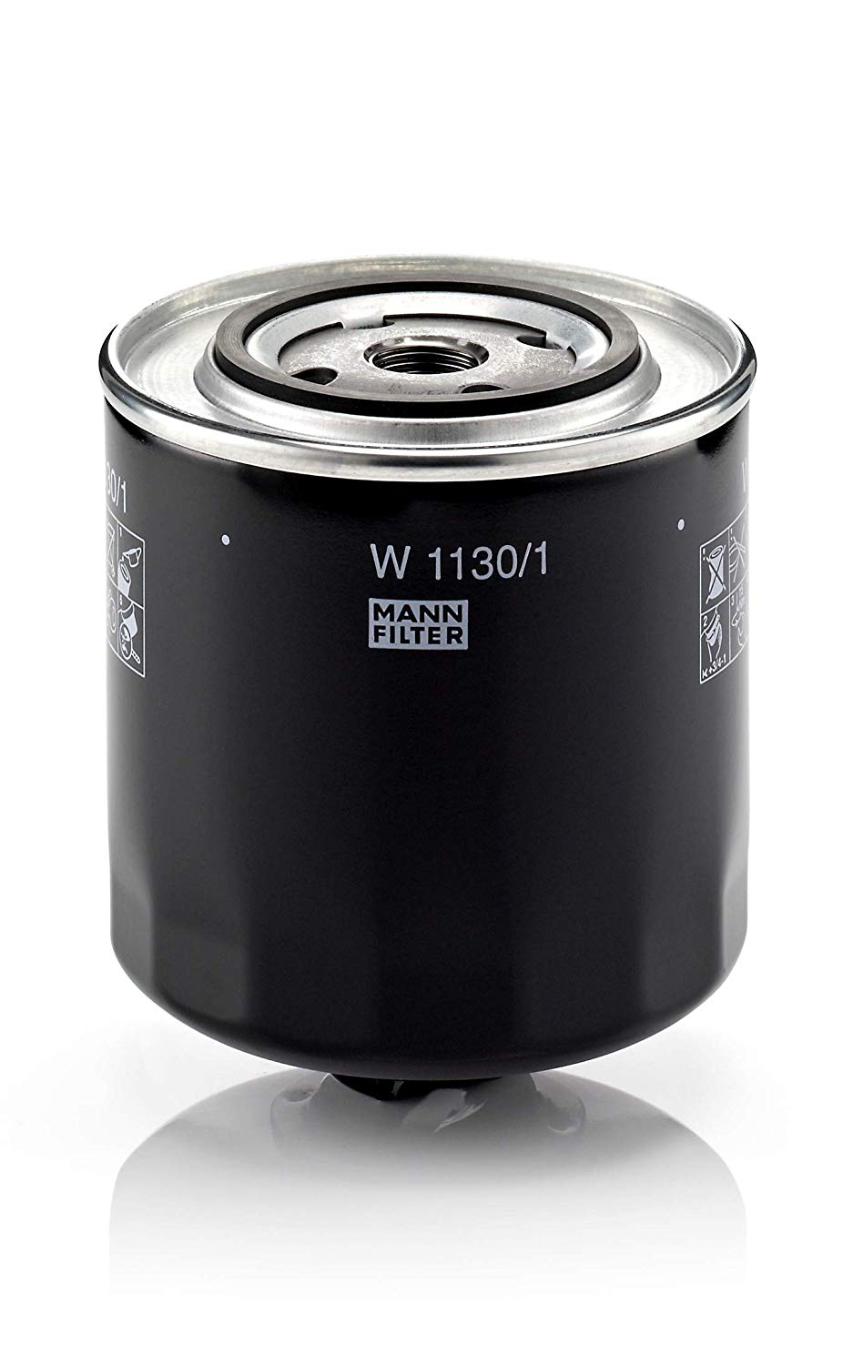 MANN-FILTER Oil filter Spin-on Filter W 1130/1 Engine oil filter VW,AUDI,FORD,Transporter IV Bus (70B, 70C, 7DB, 7DK, 70J, 70K, 7DC, 7DJ)
