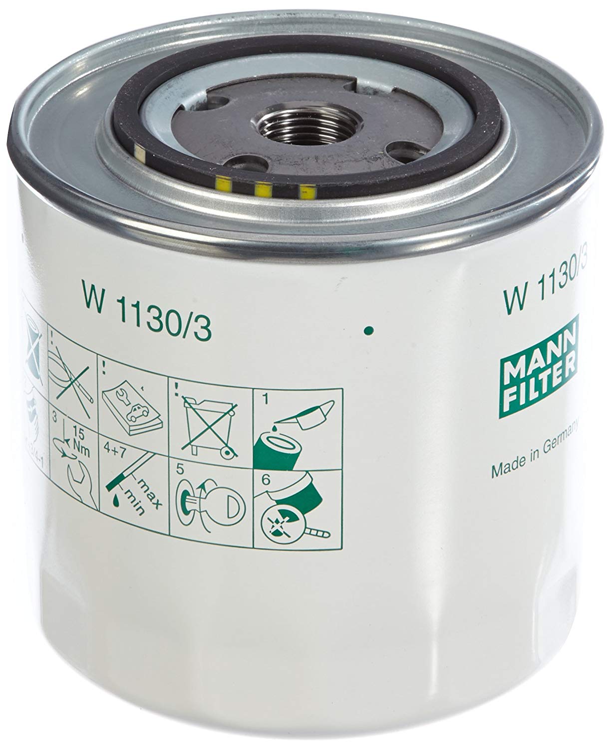 MANN-FILTER Oil filter Spin-on Filter W 1130/3 Engine oil filter VOLVO,V70 II (285),V70 I (875, 876),850 Kombi (855),S80 I (184),850 Limousine (854)
