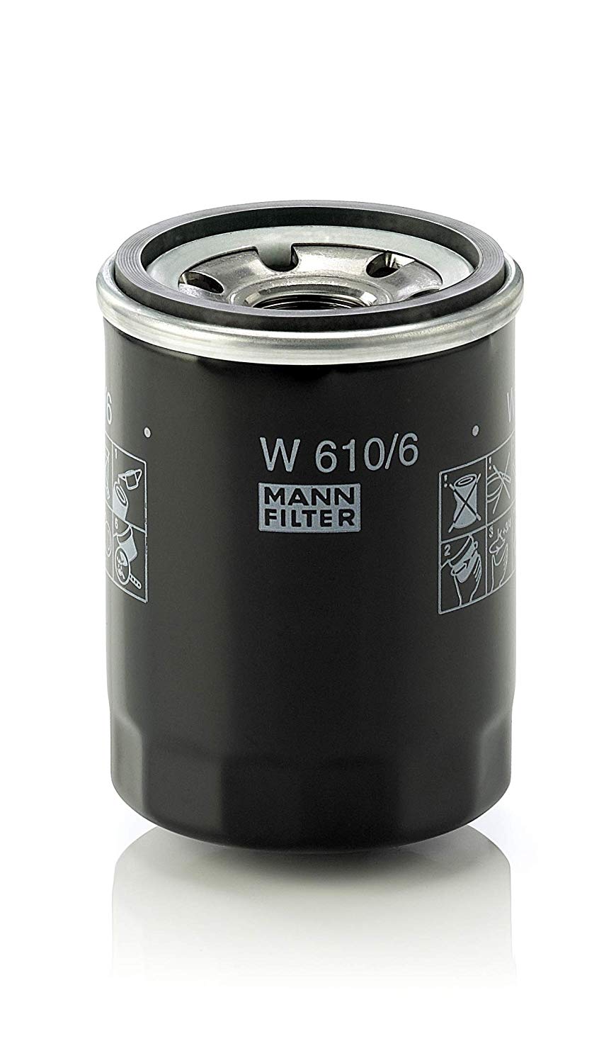 MANN-FILTER Oil filter FIAT,PEUGEOT,CITROËN W 610/6 SMD360935,1992239,1109AE Engine oil filter 1109CG,000947941,001026870,001039891,481215642,46347171