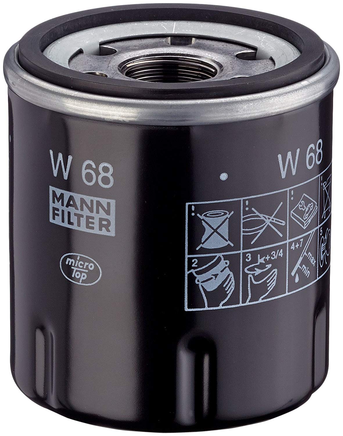 MANN-FILTER Oil filter RENAULT,AIXAM W 68 50103244,1585399170,6671057 Engine oil filter MD134953,7700112686,7700863124,7700867824,7700869029