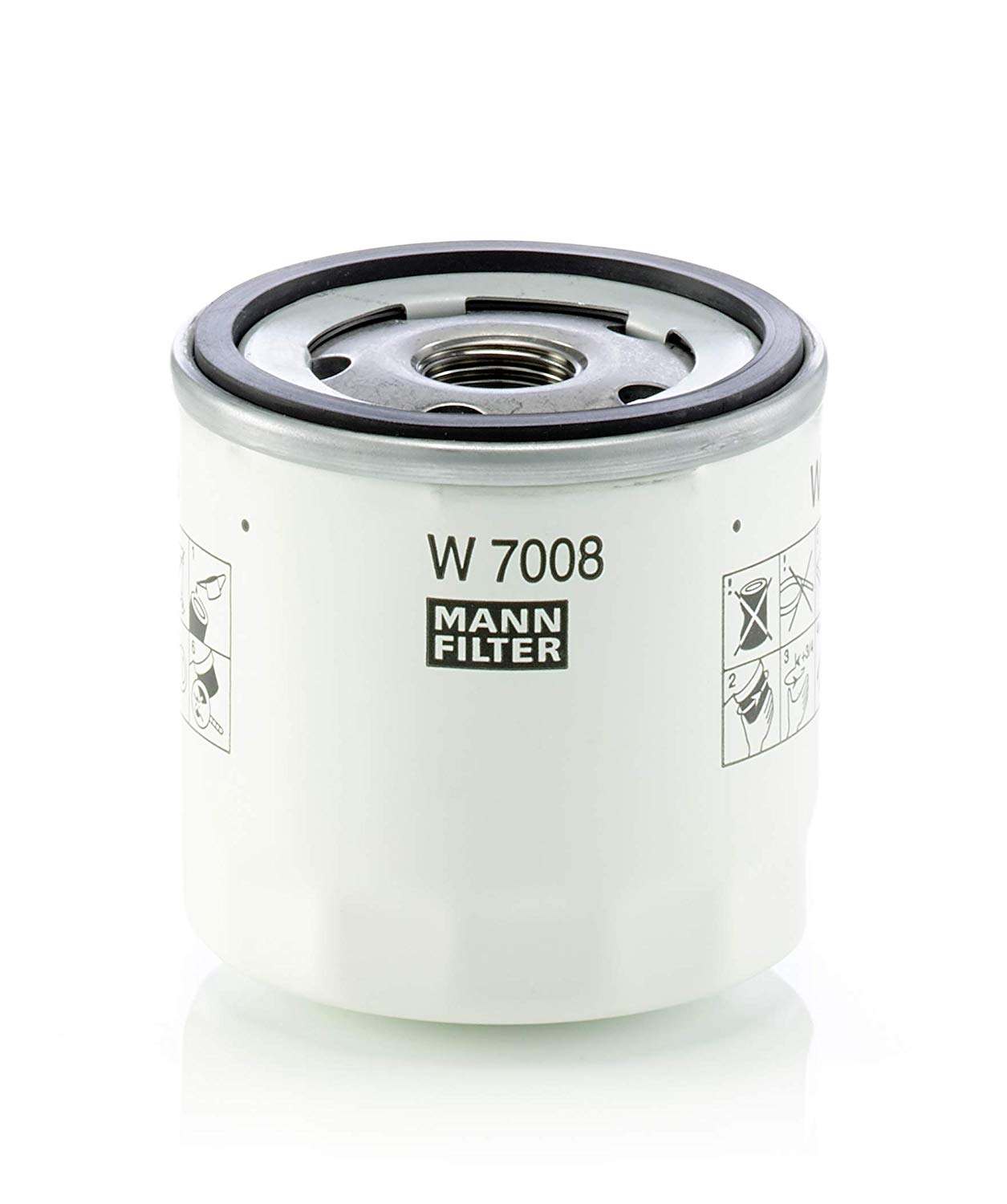 MANN-FILTER Oil filter FORD,MAZDA,VOLVO W 7008 1007705,1007706,1070521 Engine oil filter 1097077,1455760,1555370,1559937,1667890,1678162,1682366