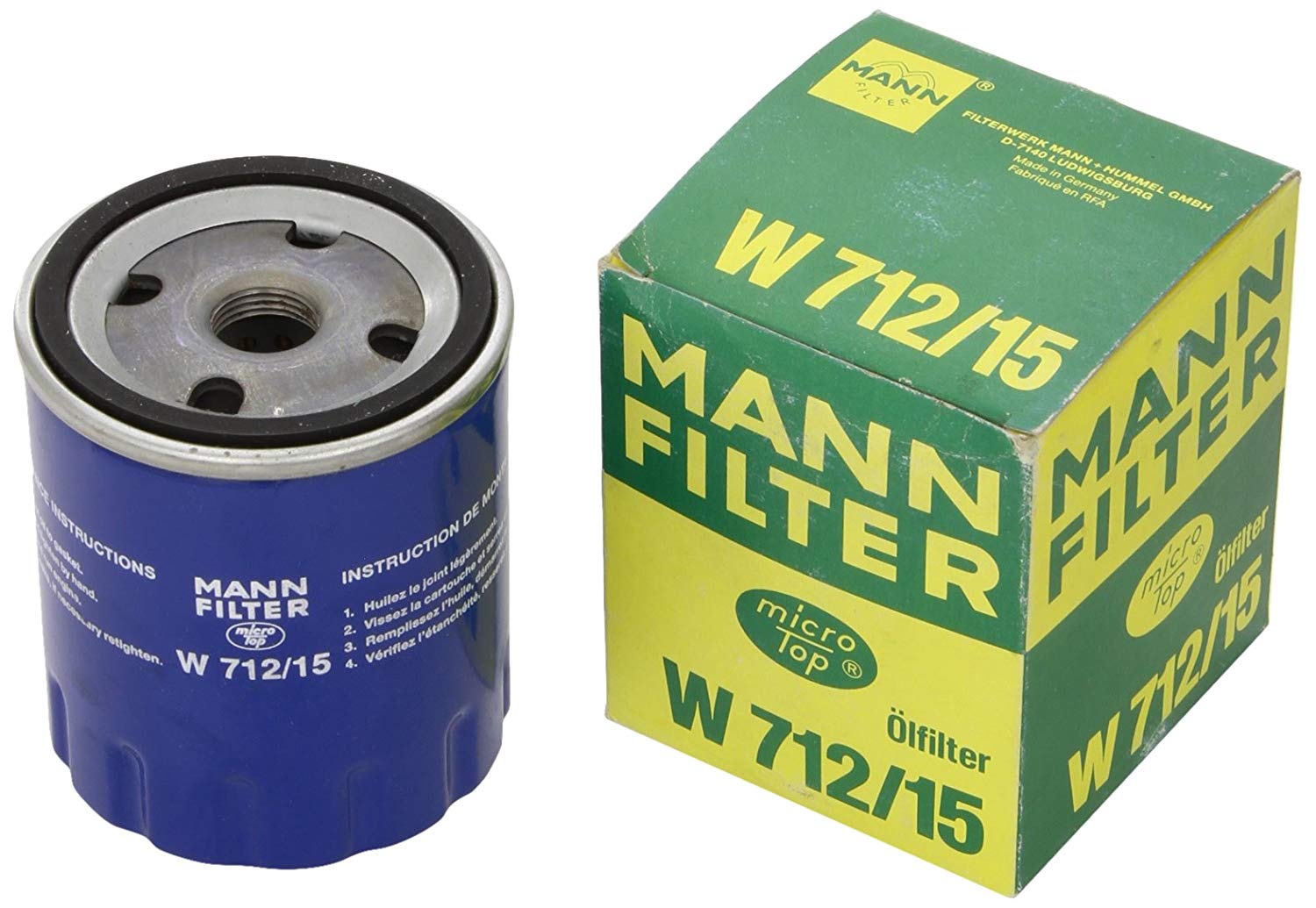 Oil Filter W 712/15 MANN-FILTER W 71215