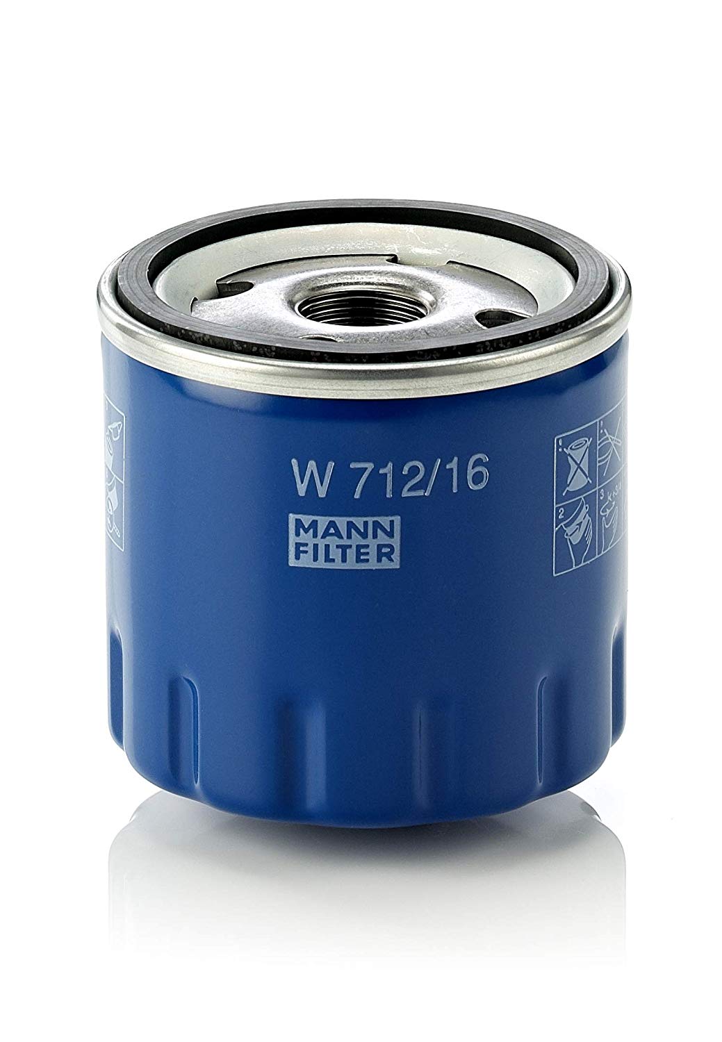 MANN-FILTER Oil filter FIAT,ALFA ROMEO,LANCIA W 712/16 46808398,60612882,606128821 Engine oil filter 60621830,60621890,60810852,71736159