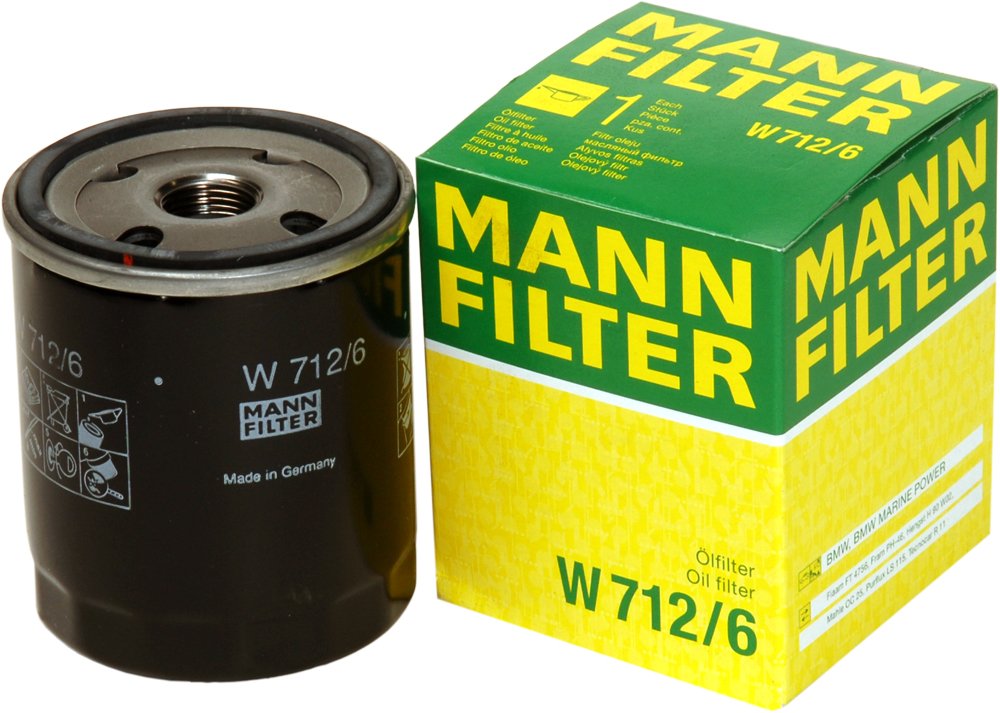 MANN-FILTER Oil filter BMW W 712/6 11421250534,11421258038,11421258039 Engine oil filter 11421267597,11421272604,11421276850,11421278059,11421417406