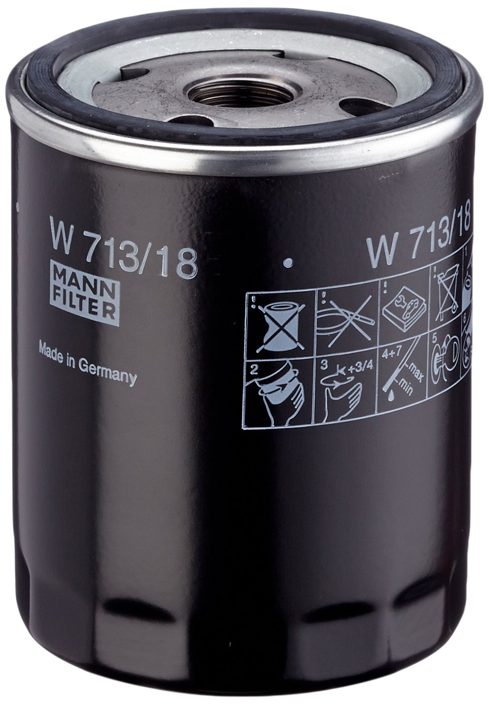 MANN-FILTER Oil filter OPEL,CHEVROLET,ROVER W 713/18 MLS000530,5005571,5005804 Engine oil filter 5010913,25012757,7984937,90421982,90442434,90499145