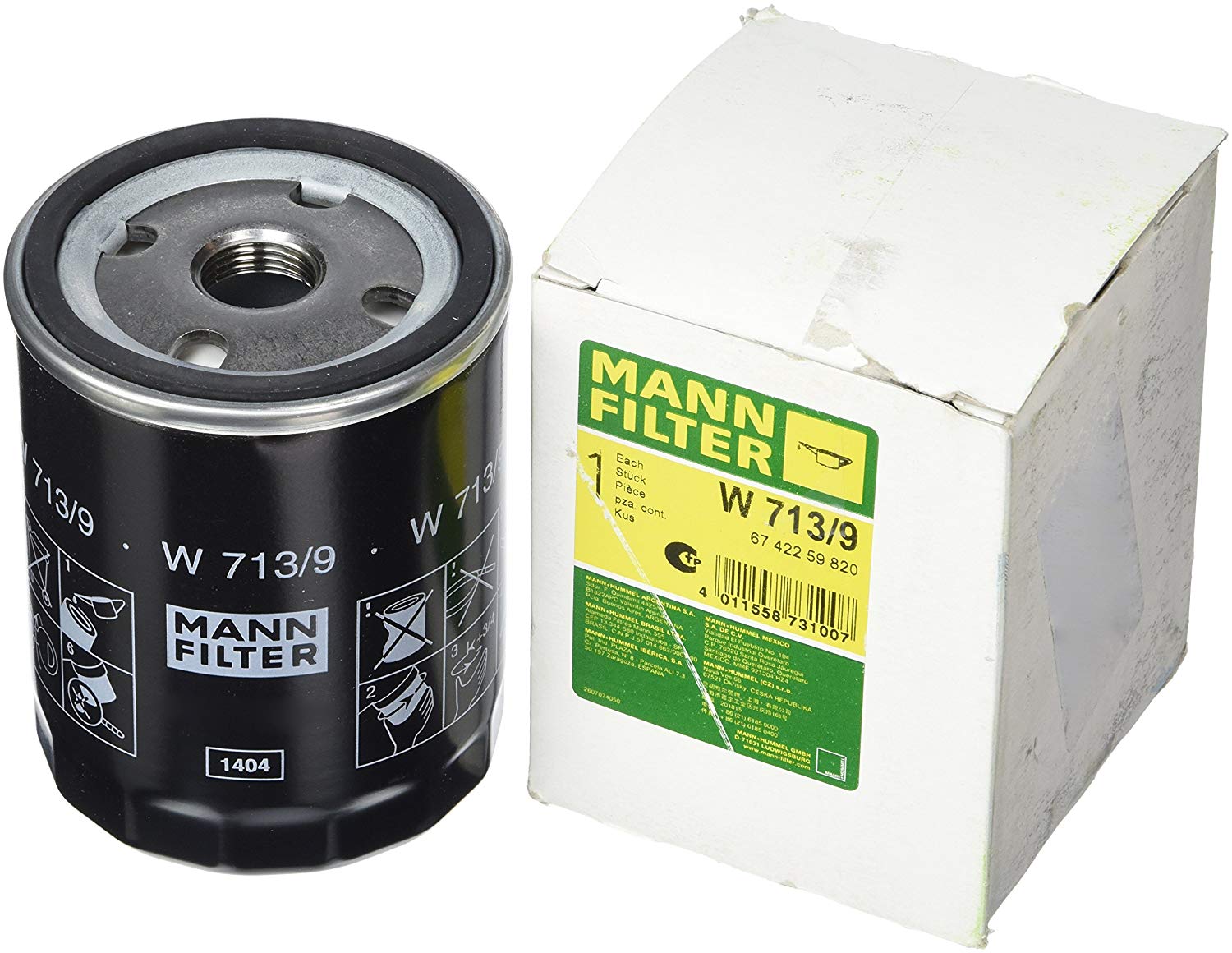 MANN-FILTER Oil filter Spin-on Filter W 713/9 Engine oil filter LAND ROVER,Defender SUV (L316),Discovery II (L318),Defender Pickup (L316)