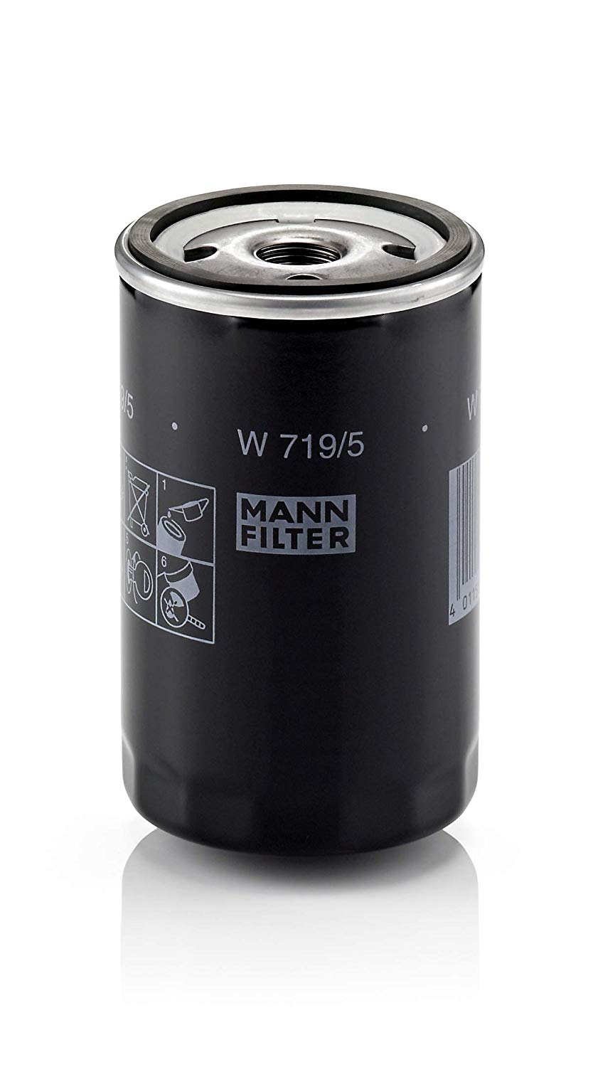 MANN-FILTER Oil filter Spin-on Filter W 719/5 Engine oil filter VW,AUDI,BMW,POLO (9N_),Transporter IV Bus (70B, 70C, 7DB, 7DK, 70J, 70K, 7DC, 7DJ)