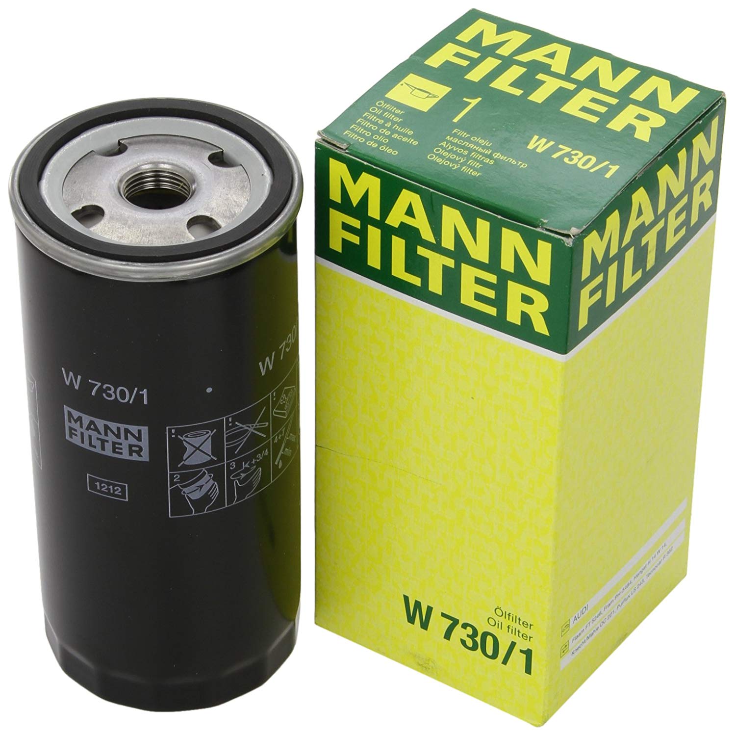 MANN-FILTER Oil filter Spin-on Filter W 730/1 Engine oil filter AUDI,80 Limousine (8C2, B4),80 Avant (8C5, B4)
