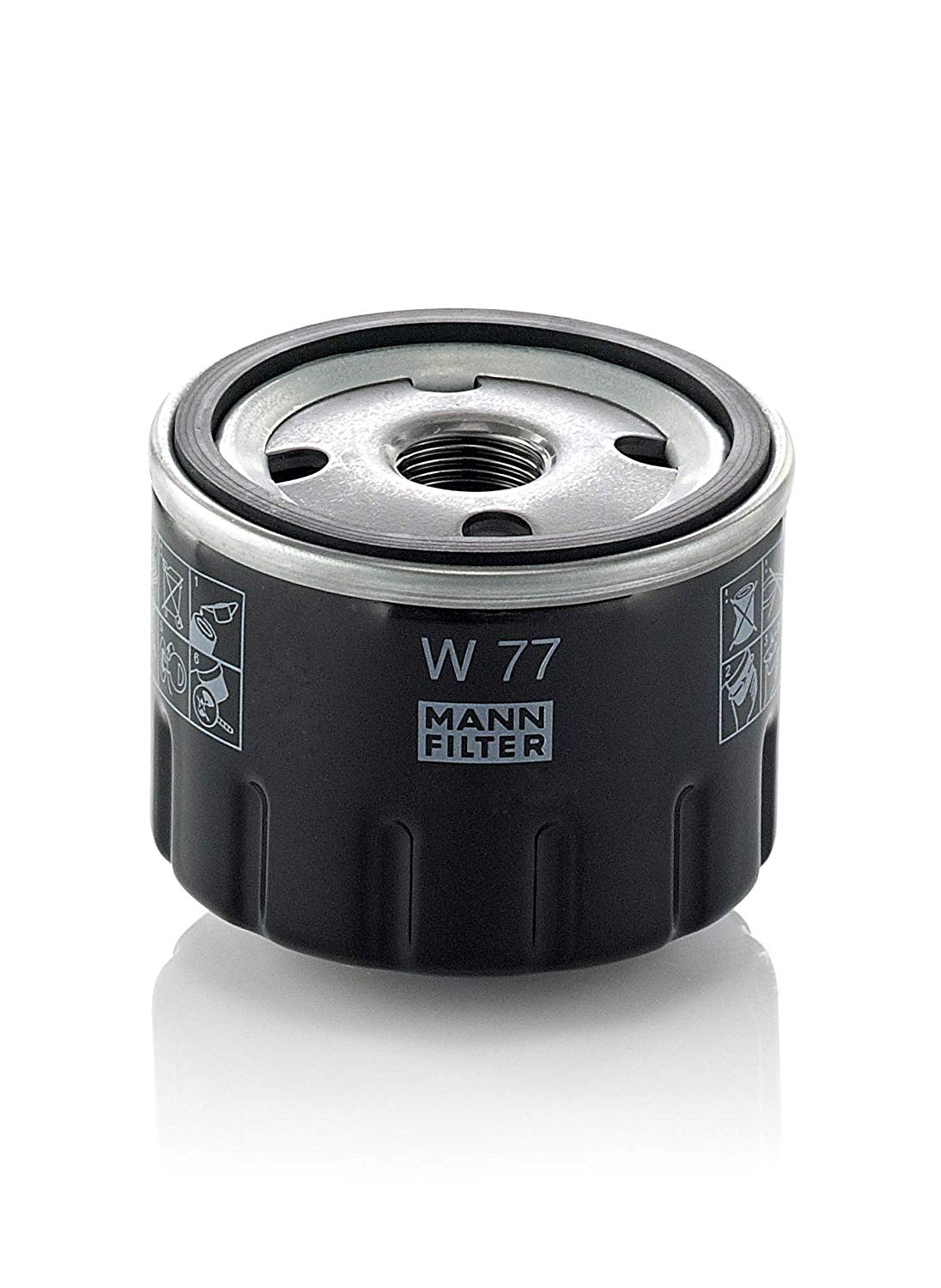MANN-FILTER Oil filter Spin-on Filter W 77 Engine oil filter RENAULT,FIAT,MASERATI,4 (112_),5 (122_),4 Kasten (R21_, R23_),12,16 Schrägheck,18 (134_)