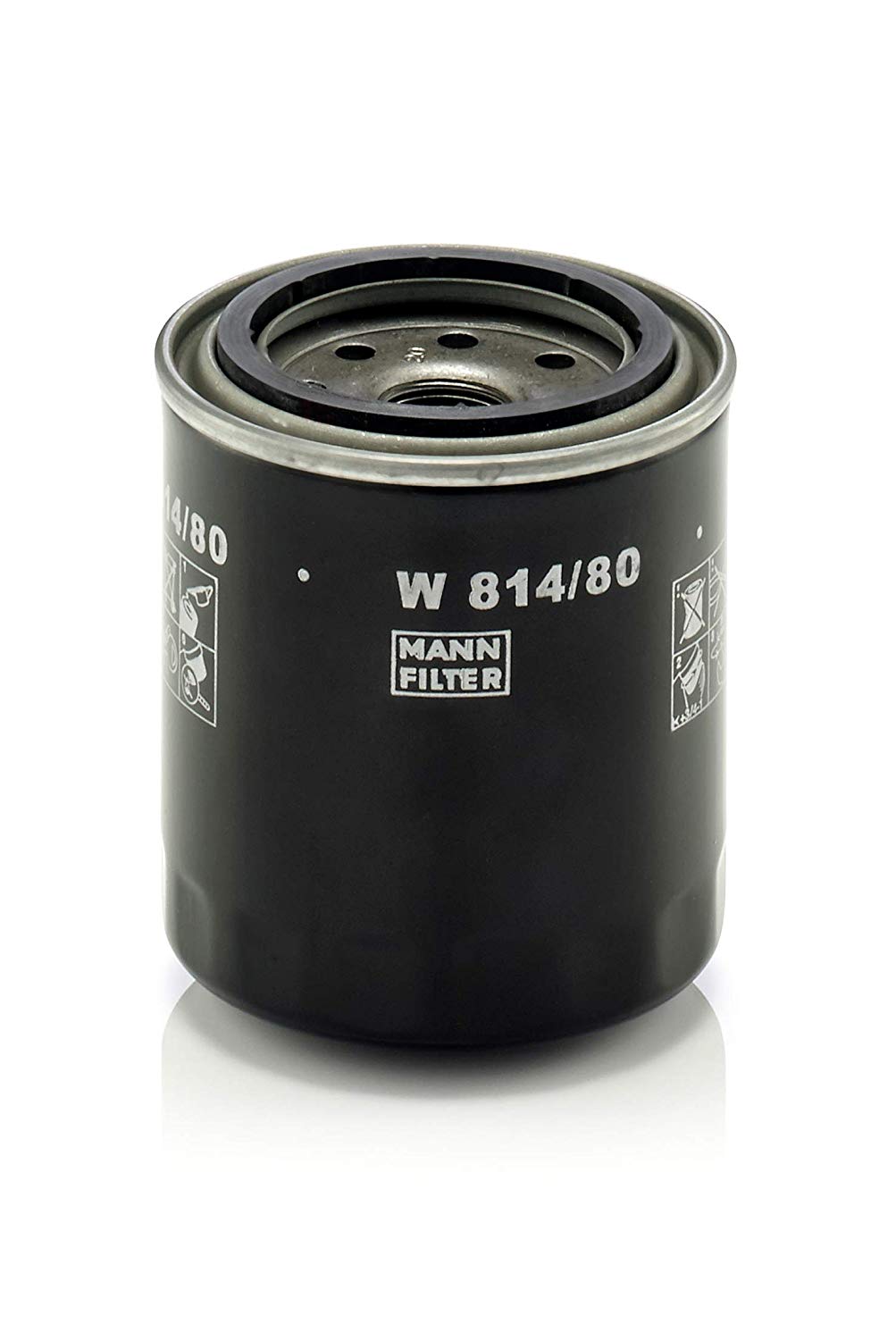 MANN-FILTER Oil filter Spin-on Filter W 814/80 Engine oil filter OPEL,HYUNDAI,KIA,Kadett E CC (T85),Kadett E Limousine (T85),Kadett E Caravan (T85)
