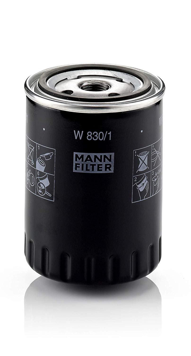 MANN-FILTER Oil filter Spin-on Filter W 830/1 Engine oil filter VW,FORD,SEAT,Transporter IV Bus (70B, 70C, 7DB, 7DK, 70J, 70K, 7DC, 7DJ)