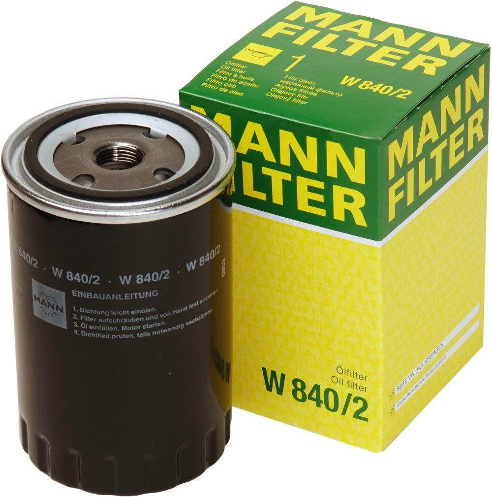 MANN-FILTER Oil filter Spin-on Filter W 840/2 Engine oil filter VW,AUDI,FORD,GOLF III (1H1),Golf III Cabrio (1E7),SHARAN (7M8, 7M9, 7M6)