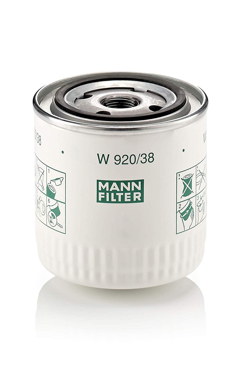 MANN-FILTER Oil filter Spin-on Filter W 920/38 Engine oil filter VOLVO,V40 Kombi (645),S40 I (644),440 K (445),460 L (464)
