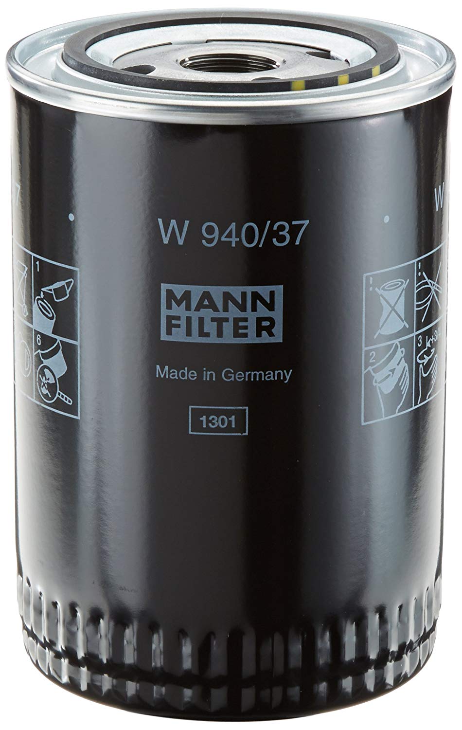 MANN-FILTER Oil filter FORD,MASERATI,AVIA W 940/37 3I1604,1582036,1582037 Engine oil filter 1582038,785F6714AA1A,785F6714AA2A,785F6714AA3A,1245424H1