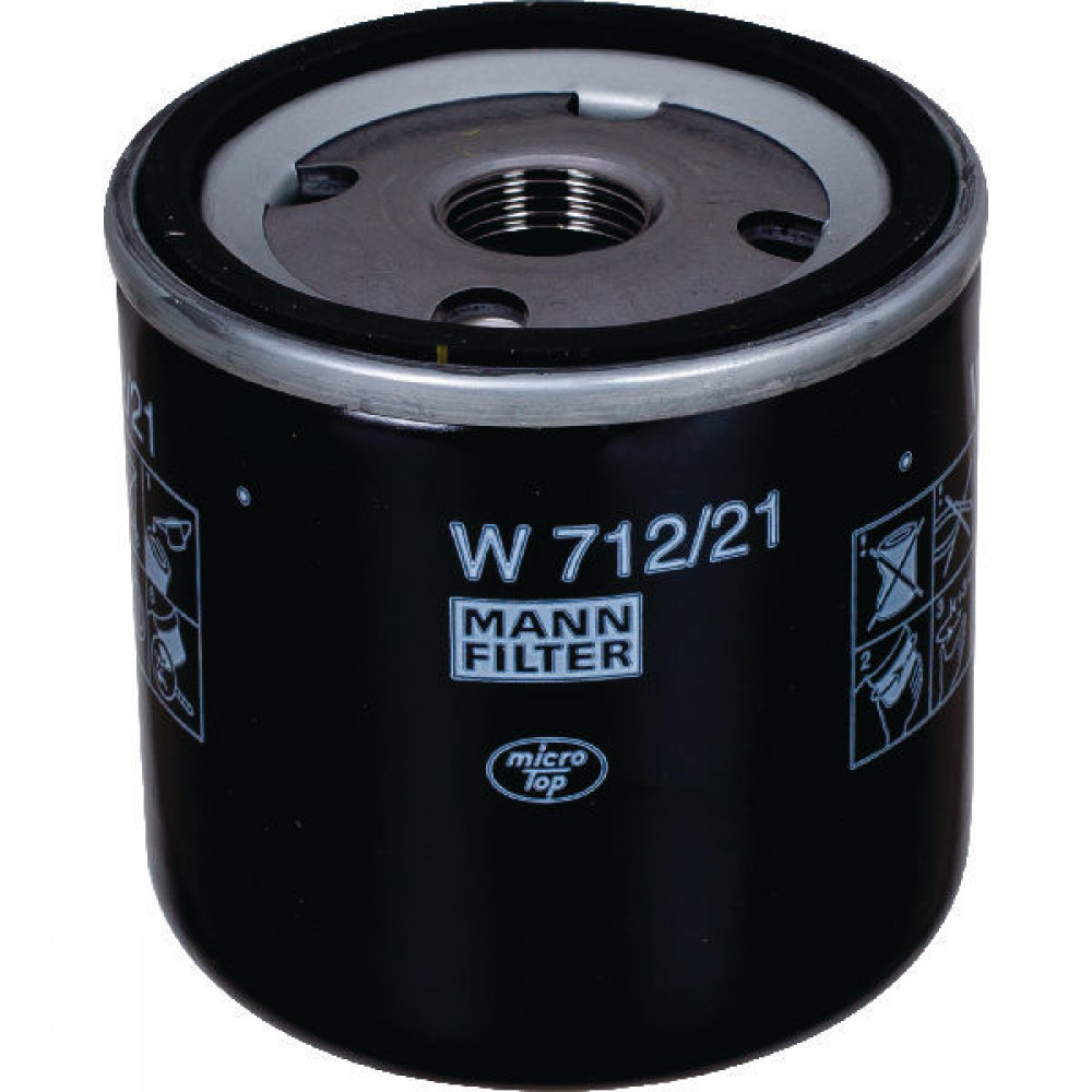 MANN-FILTER Oil filter JEEP,CHRYSLER,DODGE W 712/21 4105409,48300730189,49501000307 Engine oil filter 31782304,87409203,04105409,04105409AB,4105409