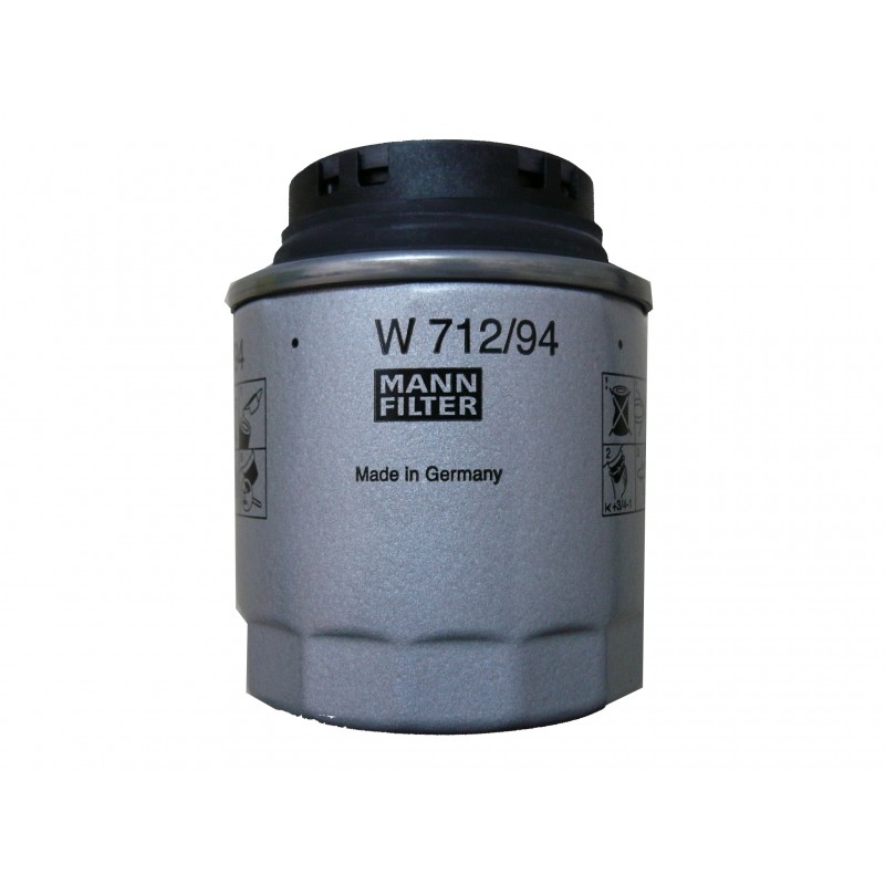 MANN-FILTER Oil filter Spin-on Filter W 712/94 Engine oil filter VW,AUDI,SKODA,GOLF VI (5K1),Polo Schrägheck (6R1, 6C1),Passat Variant (3C5)
