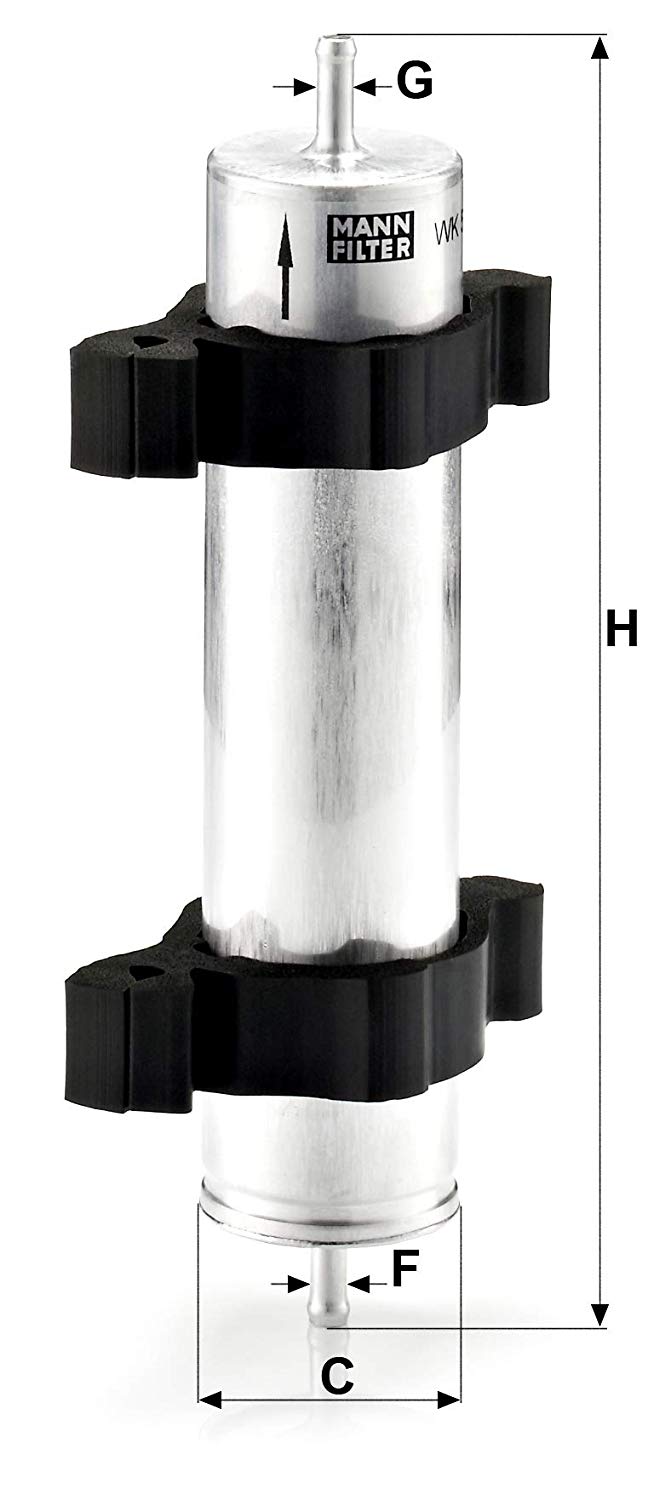 MANN-FILTER Fuel Filter In-Line Filter WK 521/2 BMW,3 Limousine (E46),3 Touring (E46),3 Coupe (E46),3 Cabrio (E46),3 Compact (E46)