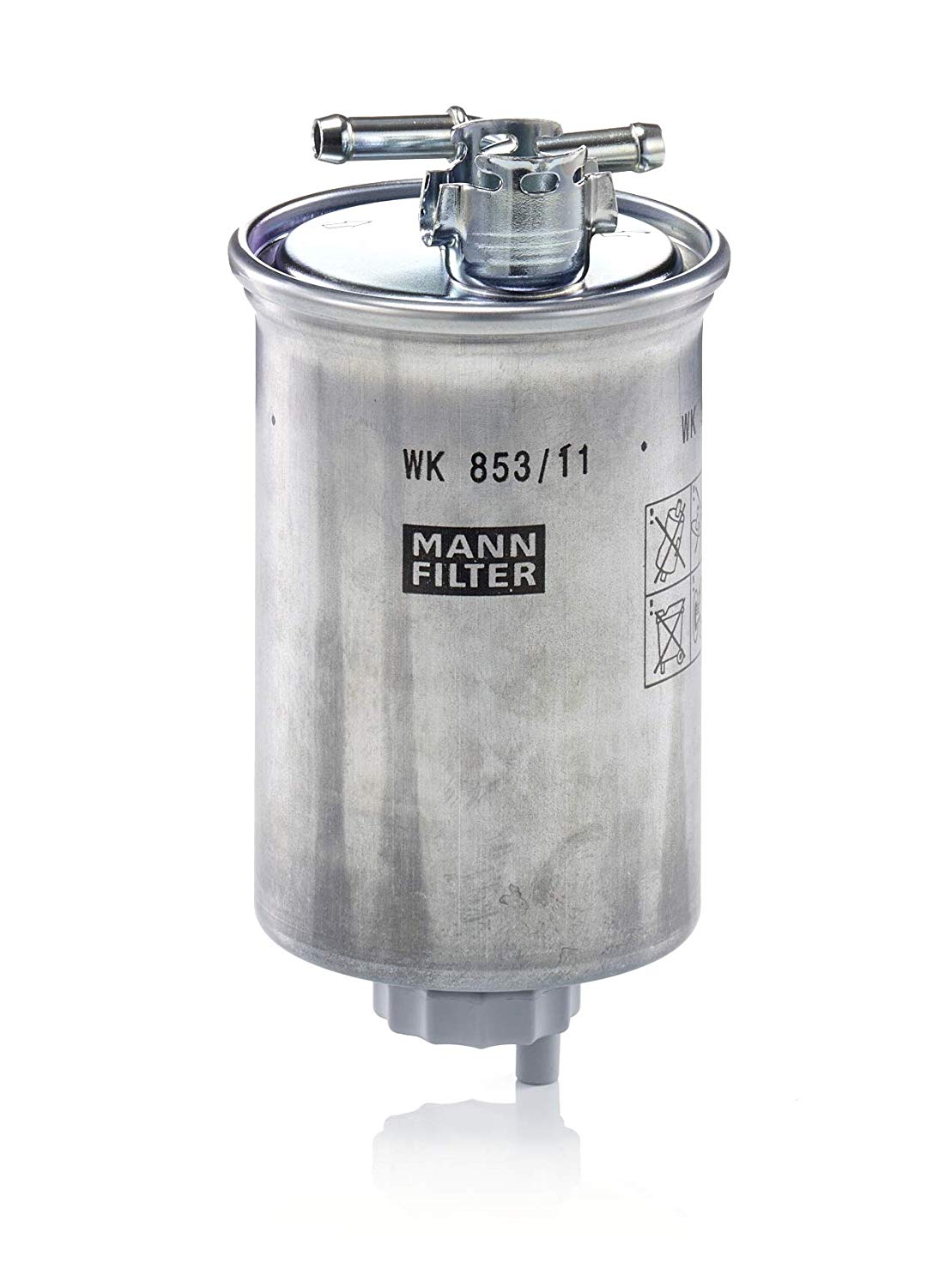 MANN-FILTER Fuel Filter In-Line Filter WK 853/11  VW,FORD,SEAT,SHARAN (7M8, 7M9, 7M6),Sharan Kastenwagen (7M),GALAXY (WGR),Alhambra (7V8, 7V9)