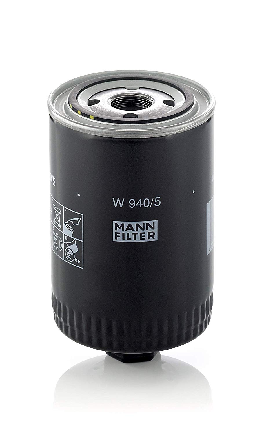 MANN-FILTER Oil filter Spin-on Filter W 940/5 Engine oil filter FORD,IVECO,LAMBORGHINI,F-SERIES,MK,Urraco Coupe,D-Series,M-Series,14-Serie,KL-Serie