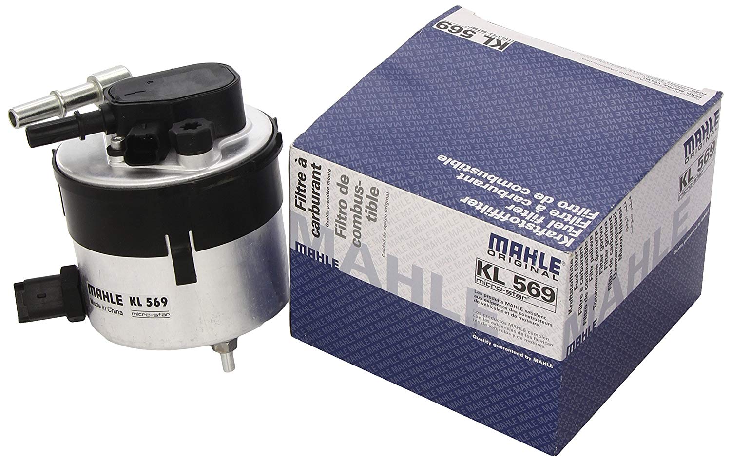 MAHLE ORIGINAL Fuel Filter In-Line Filter KL 569 FORD,MAZDA,VOLVO,Fiesta Mk6 Schrägheck (JA8, JR8),Focus II Schrägheck (DA_, HCP, DP)