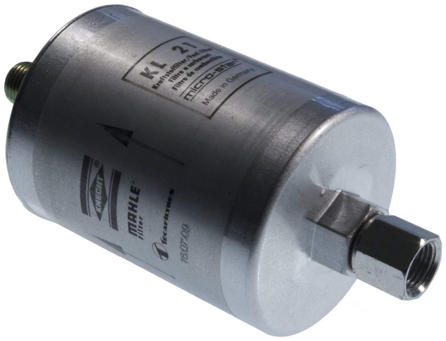 MAHLE ORIGINAL Fuel Filter In-Line Filter KL 21  PORSCHE,944,911,924 Coupe,928 Coupe,911 (993),911 (964),911 Cabriolet,911 Cabriolet (993)