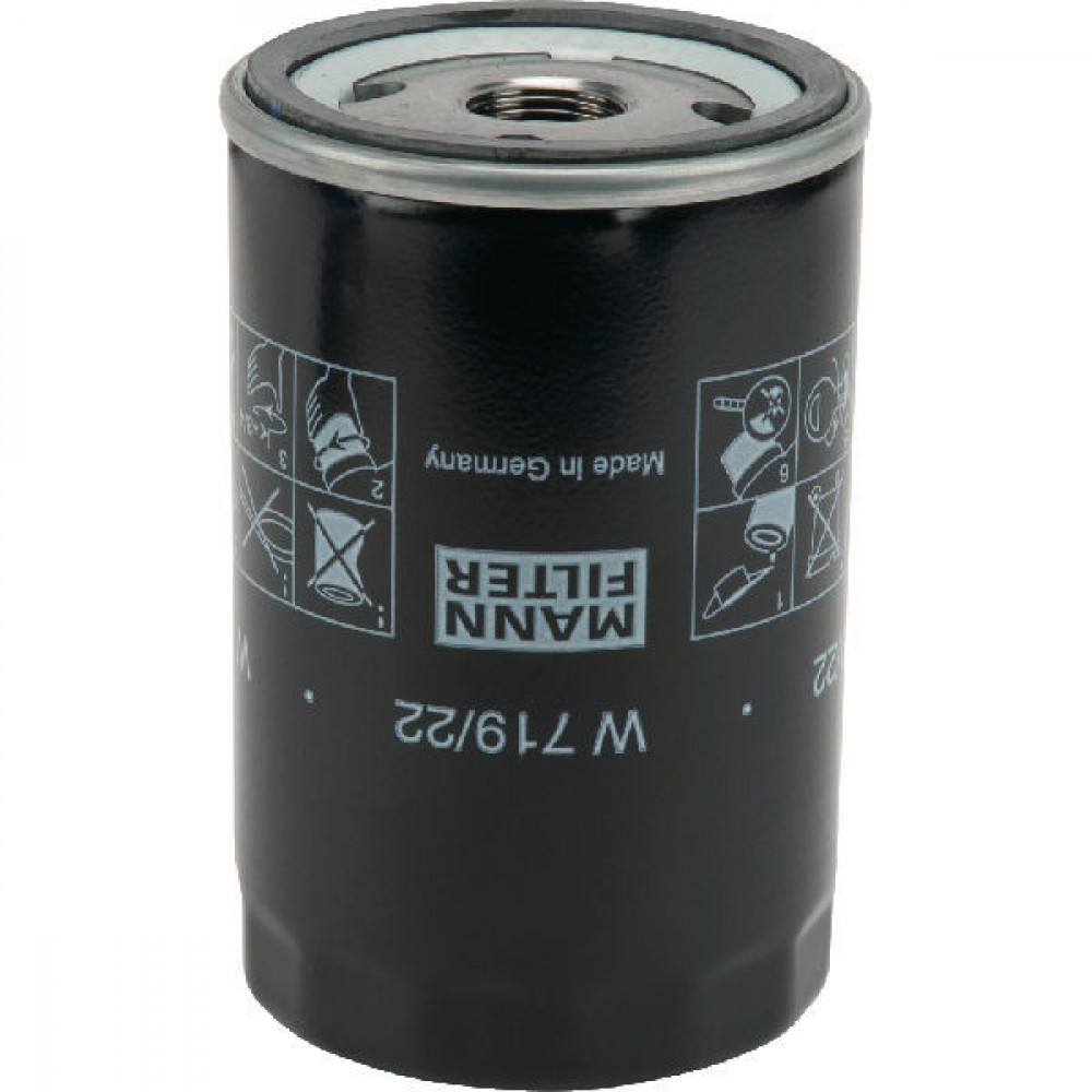 MANN-FILTER Oil filter PORSCHE W 719/22 5017856,5025130,94410720102 Engine oil filter 94410720105,94410720106,94410720108,94410720190