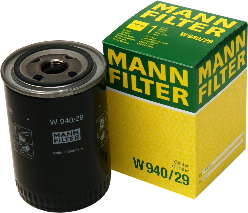 MANN-FILTER Oil filter Spin-on Filter W 940/29 Engine oil filter PORSCHE,911,911 (964),911 Targa,911 Cabriolet,911 Cabriolet (964),911 Targa (964)