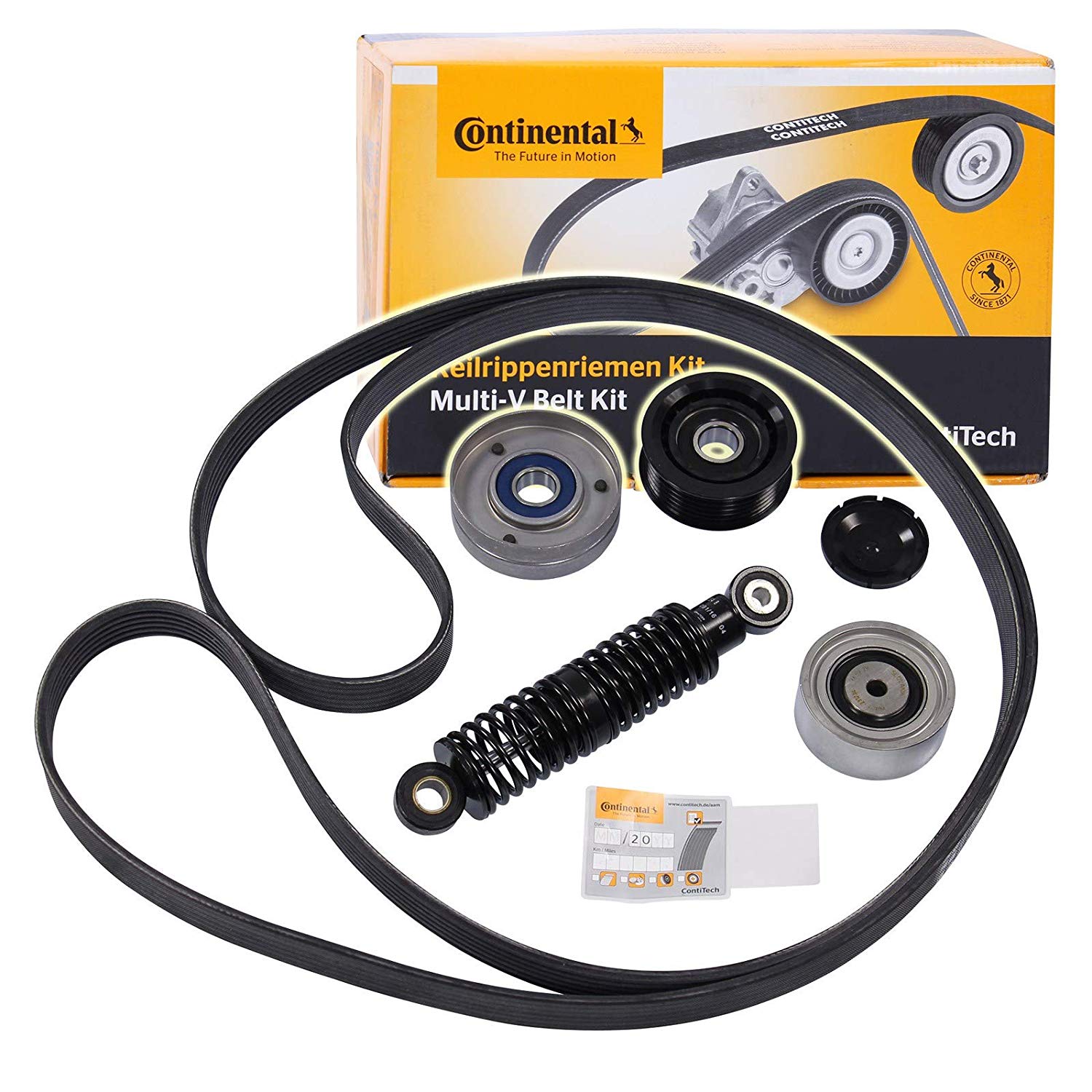 CONTITECH V-ribbed belt set with tensioner pulley damper 6PK2404K1 Serpentine belt kit,Auxiliary belt kit VW,AUDI,SKODA,PASSAT Variant (3B6)