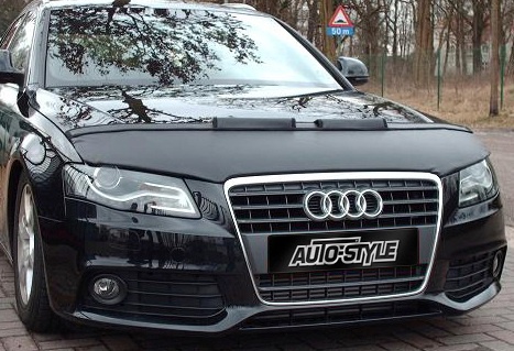 Bonnet liner cover Audi A4 2008- black