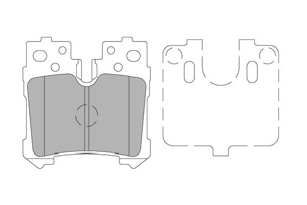 Brake Pad Set, disc brake KBP-9122 Kavo parts