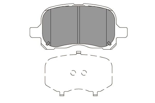 Brake Pad Set, disc brake KBP-9129 Kavo parts