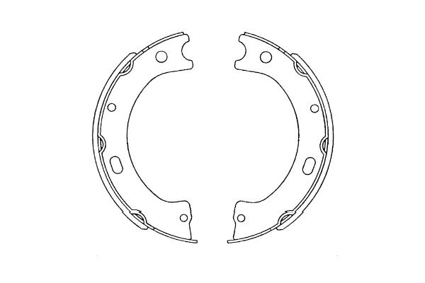 Brake Shoe Set KBS-7420 Kavo Parts