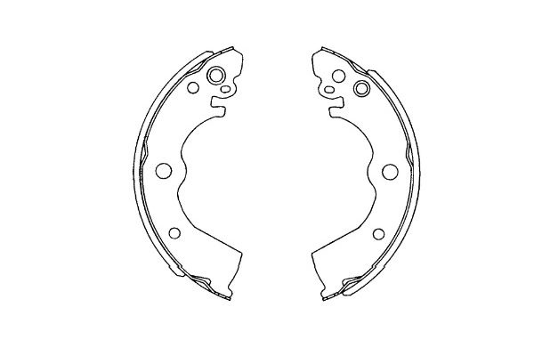 Brake Shoe Set KBS-7424 Kavo Parts