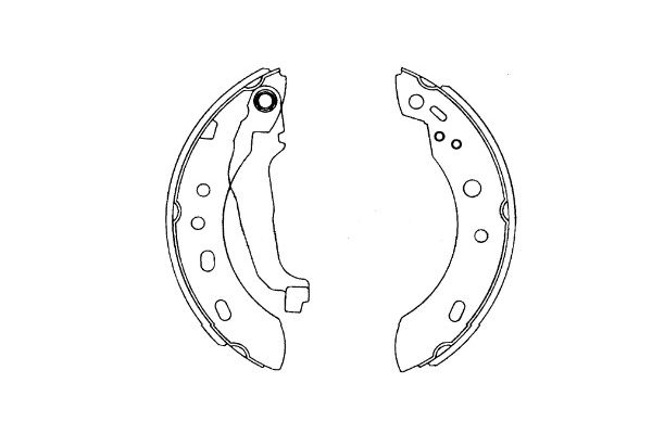 Brake Shoe Set KBS-7427 Kavo parts