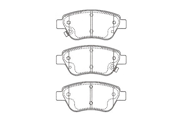 Brake Pad Set, disc brake KBP-5562 Kavo parts