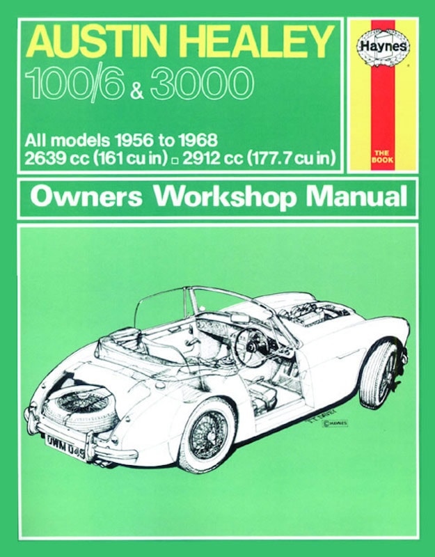 Haynes Workshop manual Austin Healey 100/6 & 3000 (1956-1968) classic reprint