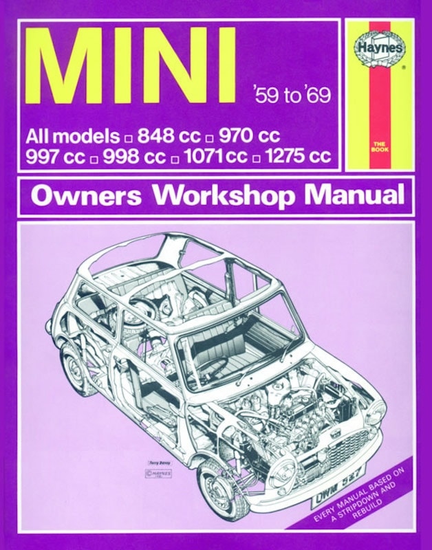 Haynes Workshop manual Mini 1959-1969 classic reprint