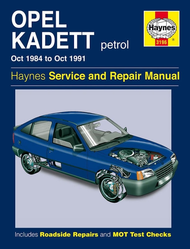 Haynes Workshop manual Opel Kadett petrol (1984-1991)