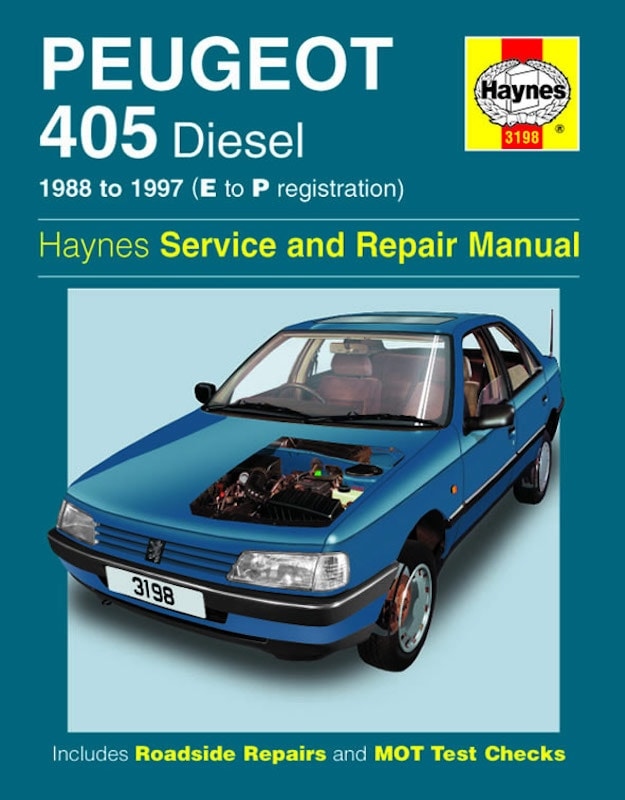 Haynes Workshop manual Peugeot 405 Diesel (1988-1997)