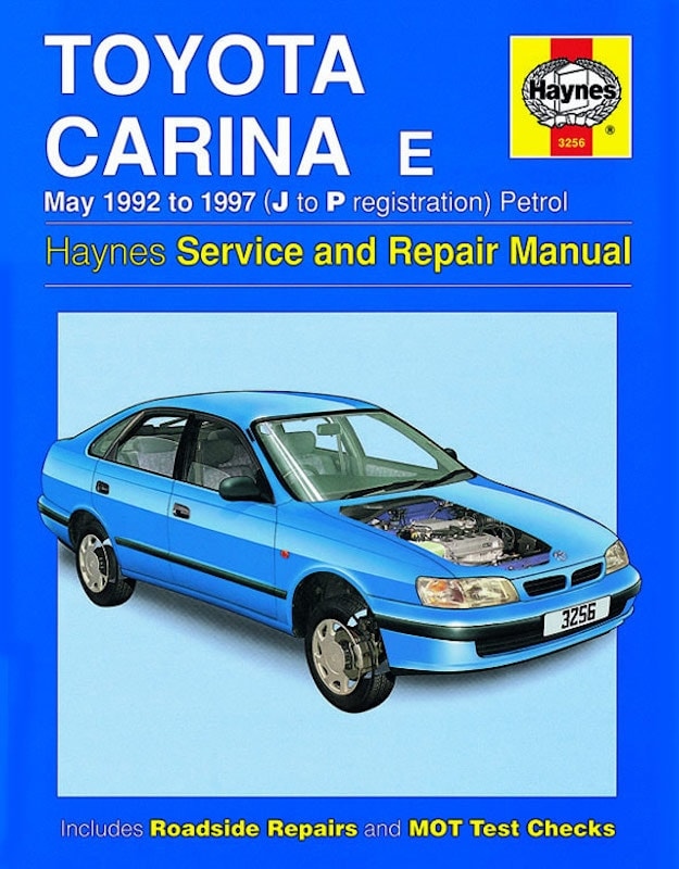 Haynes Workshop manual Toyota Carina E petrol (May 1992-1997)