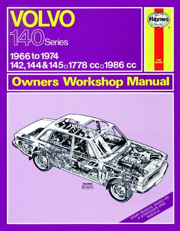 Haynes Workshop manual Volvo 142, 144 & (1966-1974) classic reprint