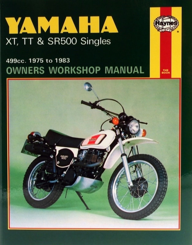 Yamaha XT, TT & SR500 Singles (75 - 83) Haynes Repair Manual