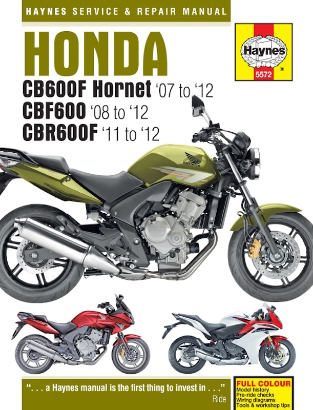 Honda CB600 Hornet, CBF600 & CBR600F (07 - 12)
