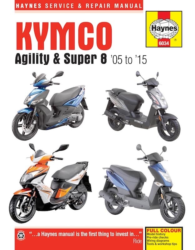 Kymco Agility (05-15) and Super 8 (07-15) Scooters