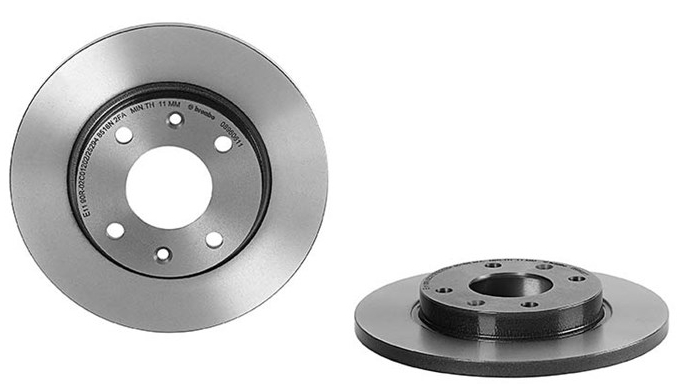 BREMBO Brake disc PRIME LINE - UV Coated solid 08.9606.11 Brake rotor,Brake discs PEUGEOT,CITROËN,206 Schrägheck (2A/C),206+ Schrägheck (2L_, 2M_)