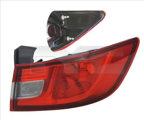 TYC Rear light RENAULT 11-12355-11-2 265506608R,265509846R Combination rearlight,Tail light,Tail lights,Back lights,Rear tail light,Rear lights