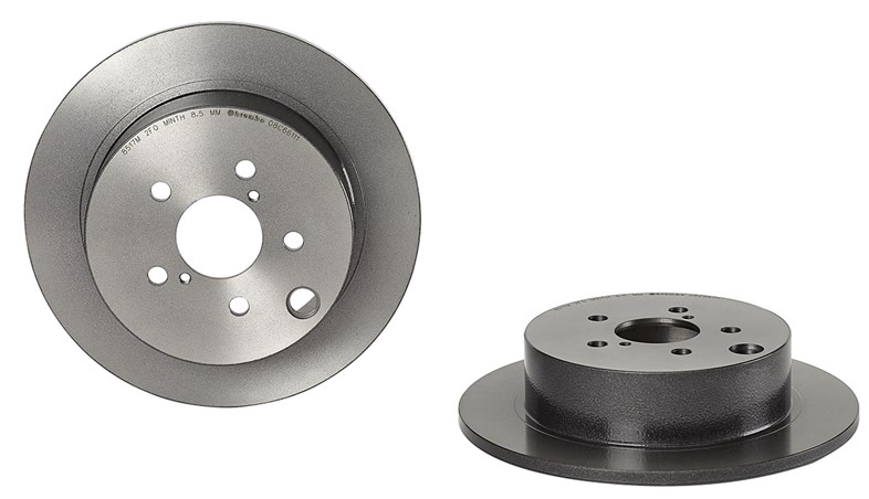 BREMBO Brake disc solid 08.C661.11 Brake rotor,Brake discs SUBARU,FORESTER (SJ),XV (_GP_),XV (GT),IMPREZA Schrägheck (GP),IMPREZA Stufenheck (GJ)